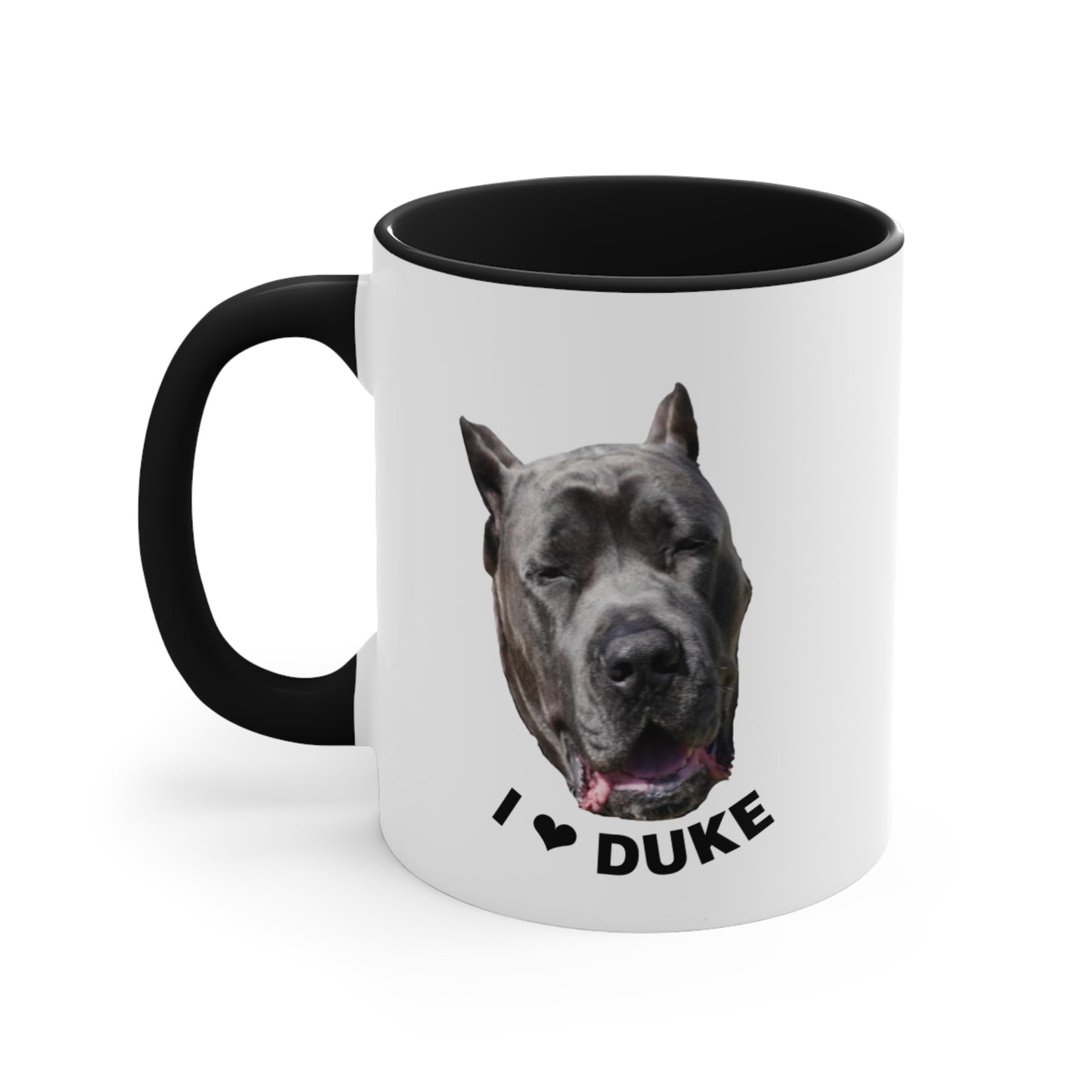 I Love Duke Accent Coffee Mug, 11oz
