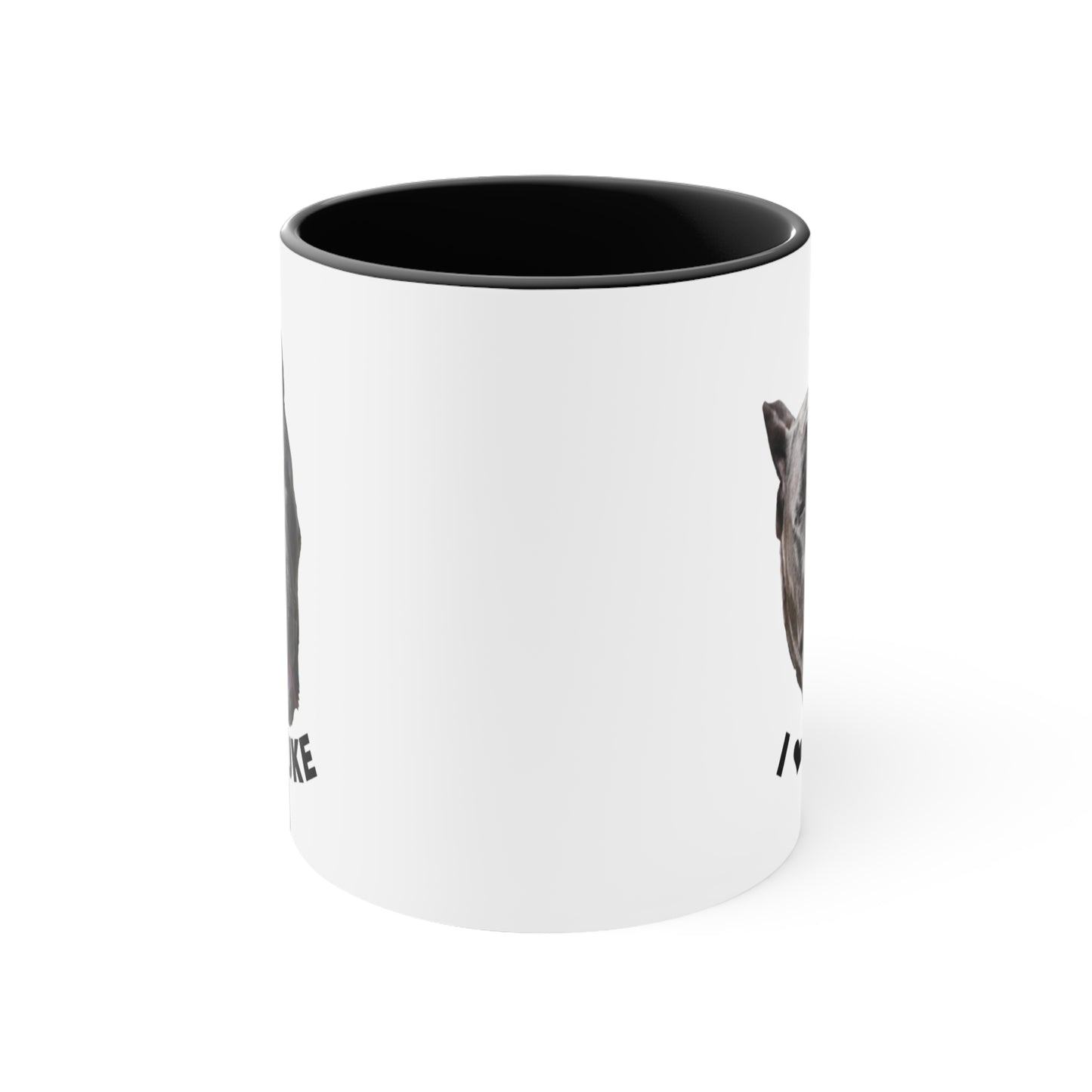 I Love Duke Accent Coffee Mug, 11oz
