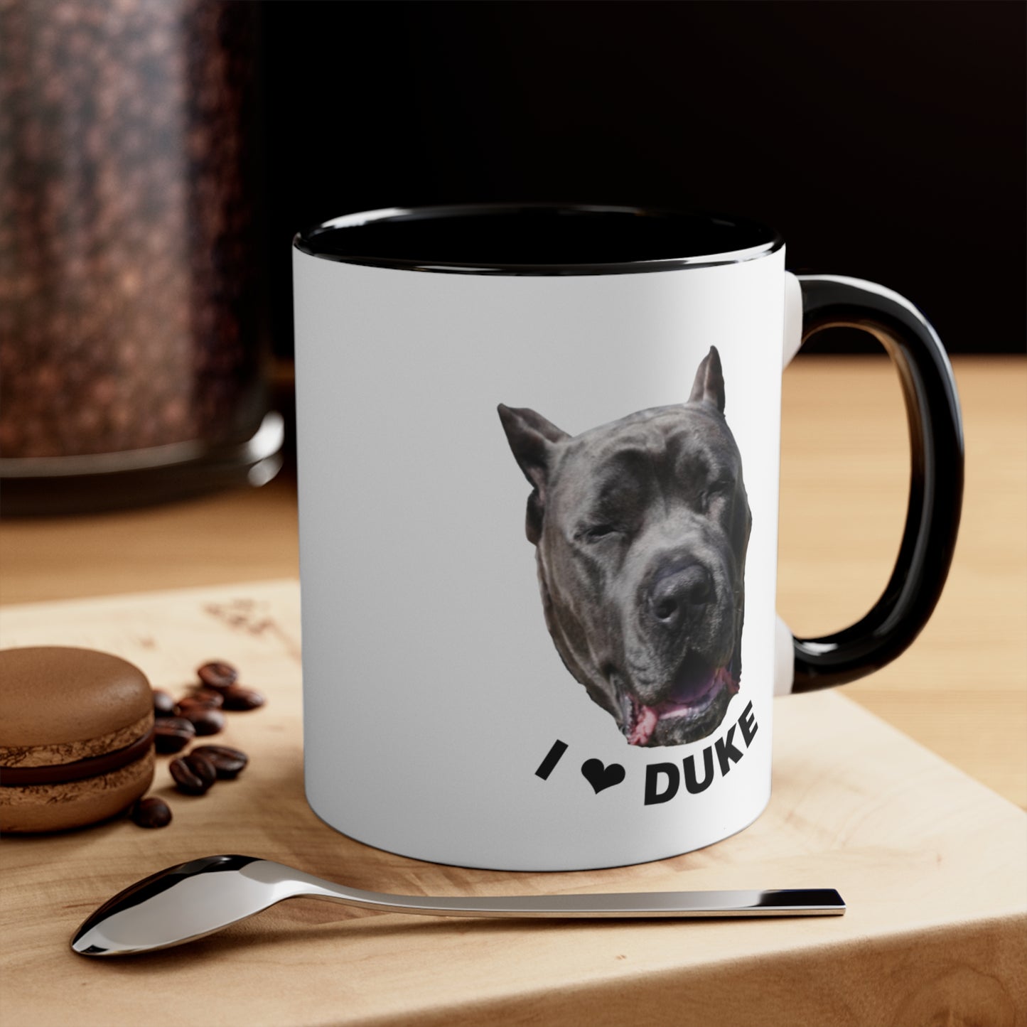 I Love Duke Accent Coffee Mug, 11oz
